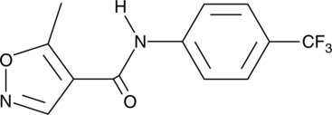 A prodrug form of A-771726; inhibits de novo pyrimidine synthesis to regulate T lymphocyte progression through the cell cycle; inhibits proliferation and activation of T cells at 25 and 100 µM