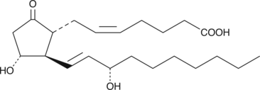 20-ethyl PGE2 is an analog of PGE2 in which the ω-chain has been extended by the addition of two methylene carbon atoms. The only well studied prostaglandin analog with this structural feature is unoprostone