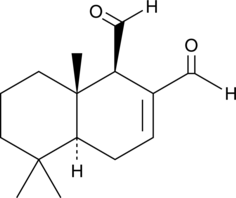 A sesquiterpene dialdehyde noted for its broad antifungal properties; cytotoxic against bacteria