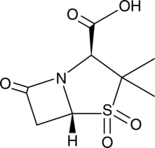 A penicillanic acid sulfone that acts as an irreversible inhibitor of β-lactamases; effective against a wide variety of serine β-lactamases produced by common Gram-negative and Gram-positive aerobes and anaerobes