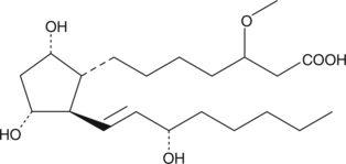 3-methoxy PGF1α is a novel analog of PGF1α with a methoxy group in the 3-position of the upper side chain. There are no published reports describing the pharmacology of 3-methoxy PGF1α at this time.