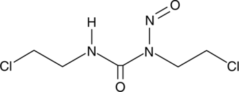 A nitrogen mustard β-chloro-nitrosourea compound used as an alkylating agent to form interstrand crosslinks in DNA