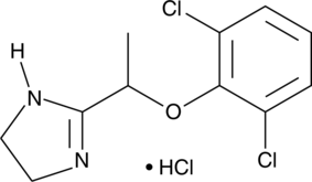 An α2-adrenergic receptor agonist (Kd = 7.6 nM for rat cerebral cortex membranes) that has transient antihypertensive effects; used in managing opioid withdrawal symptoms during detoxification from heroin and methadone