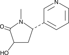 A product of CYP2A6 metabolism of the primary nicotine metabolite