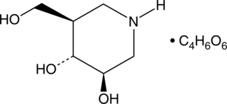 A competitive inhibitor of human lysosomal β-glucosidase (Ki = 0.016-0.025 µM; IC50 = 0.06 µM) that interacts with the catalytic pocket of β-glucosidase