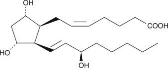 8-iso-15(R) PGF2α is one member of a large family of prostaglandin-like eicosanoids formed by the free radical peroxidation of arachidonic acid in membrane phospholipids.{371} It is the C-15 epimer of 8-iso PGF2α