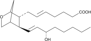 The trans isomer of U-44069; inhibits mPGES at 10 µM