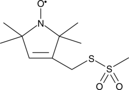 A paramagnetic nitroxide spin label featuring a methanethiosulfonate group for site-directed spin labeling