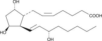 The primary PGD2 metabolite; formed from PGD2 via PGFS in the liver or lung; induces contraction of isolated cat iris sphincter (EC50 = 0.045 µM); induces contraction of isolated human bronchial smooth muscle from 0.1-30 µM; induces ERK and CREB phosphorylation