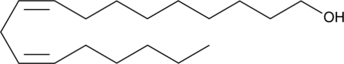 A polyunsaturated fatty alcohol produced by the reduction of linoleic acid