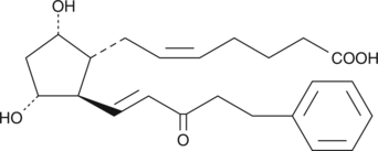 A potential metabolite of bimatoprost when administered to animals; potential minor impurity in commercial preparations of bimatoprost