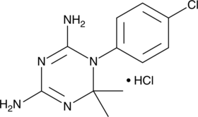 The active metabolite of proguanil; formed from proguanil by CYP2C19 and CYP3A in human liver microsomes; an inhibitor of DHFR (Kis = 1.5 and 0.79 nM for the P. falciparum and P. berghei enzymes