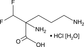 An irreversible inhibitor of ornithine decarboxylase that suppresses polyamine biosynthesis; displays antiangiogenic