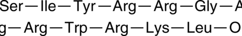 A synthetic peptide that that selectively