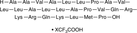 A synthetic peptide corresponding to the nuclear localization sequence of NF-κB p105 subunit (also known as p50) appended to a hydrophobic sequence to facilitate import into living cells; blocks the nuclear import of p105 in cells treated with activators of NF-κB signaling