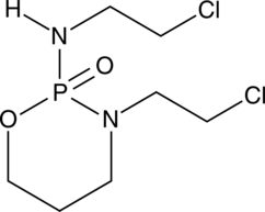 A nitrogen mustard alkylating agent used as a chemotherapeutic agent against advanced transitional cell carcinoma; serves as a prodrug that is metabolized to its active DNA alkylating form