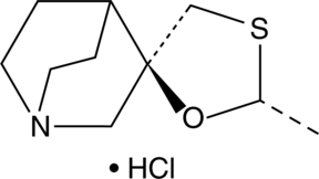 A muscarinic receptor agonist (EC50s = 23