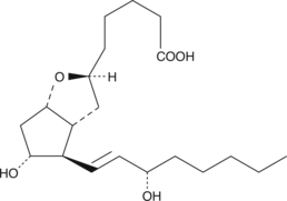 6β-PGI1 is a stable PGI2 analog resistant to hydrolysis in aqueous solutions. 6β-PGI1 has a much longer half-life than PGI2