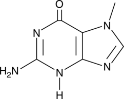 A metabolite of the natural purine base that is generated by DNA methylation and has been used as a probe of protein-DNA interactions and for DNA sequencing methods; carcinogenic biomarker for cigarette smoking that is detectable in urine