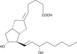 Carbaprostacyclin is a stable analog of PGI2. When infused in rabbits or dogs