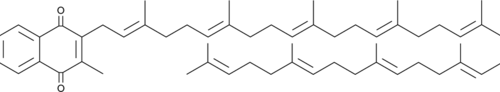 A vitamin K2 analog; has been found in various bacteria; binds to soluble nitrate reductase; increases plasma prothrombin concentration in vitamin K-deficient rats