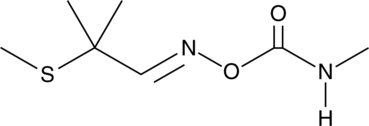 A carbamate pesticide that reversibly inhibits acetylcholinesterase