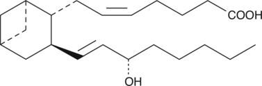 A stable analog of TXA2; unlike other TP receptor agonists