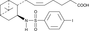 A high-affinity TP receptor antagonist; produces platelet shape change