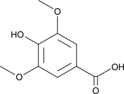 A naturally occurring O-methylated phenolic acid that can be enzymatically degraded by some bacteria as a source of methane or methanol; inhibits aldose reductase (IC50 = 213 µg/ml)