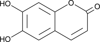 A coumarin with diverse biological activities; inhibits 5-LO and 12-LO (IC50s = 4 and 2.5 µM