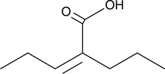 A bioactive metabolite of valproic acid that exhibits the same profile and potency of anticonvulsant activity in animal models as its parent compound without any observed teratogenicity and hepatotoxicity