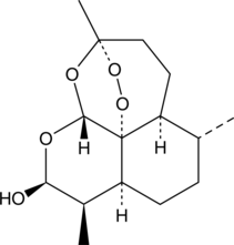 An active metabolite of the antimalarial drugs artemether and artesunate; often used as part of an artemisinin combination therapy with piperaquine