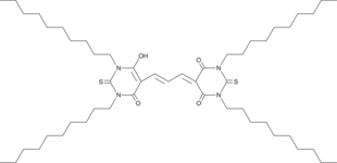 A fluorescent probe for cell membrane electrical activity using FRET; ex/em = 540/560 nm