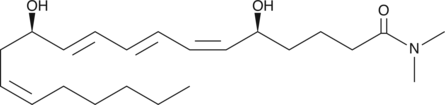 LTB4 dimethyl amide is a moderate inhibitor of LTB4-induced degranulation of human neutrophils (Ki = 130 nM) and lysozyme release from rat PMNL.{379