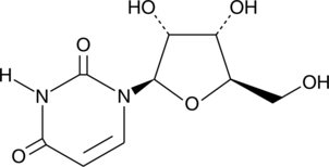 A nucleoside that is used as a component of RNA and numerous other biomolecules