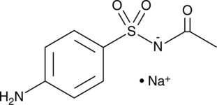 A sulfonamide antibiotic that is bacteriostatic against gram-positive and gram-negative bacteria by restricting the production of folic acid