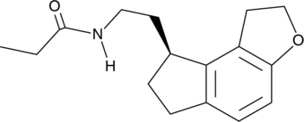 A melatonin receptor agonist (Kis = 14