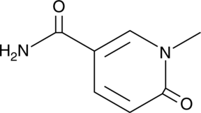 A metabolite of niacin via nicotinamide; measured in serum and urine as part of metabolomic studies of niacin or nicotinamide intake and usage