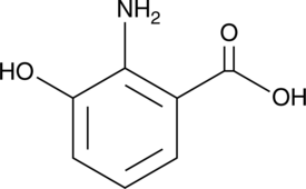 An intermediate in the oxidative metabolism of tryptophan in the kynurenine pathway with immunoprotective effects