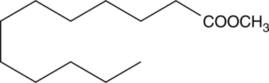 An esterified version of lauric acid; a major component in a biodiesel preparation made from crude fat extracted from black soldier flies; used as an internal standard for GC- and LC-MS