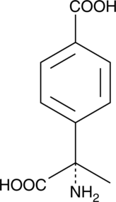 An mGluR antagonist; the active component of (±)-MCPG; inhibits ACPD-induced intracellular calcium increases in CHO cells expressing mGluR1α (IC50 = 120 µM); has agonist activity at mGluR2