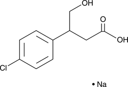 An inactive metabolite of baclofen