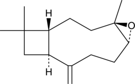 A bicyclic sesquiterpene; a metabolite of β-caryophyllene that has been found in C. sativa; does not bind to the cannabinoid (CB) receptor CB2 (Ki = >20 µM); induces calcium currents in HL-60 cells expressing CB2 receptors but also does so in CB2-deficient cells; cytotoxic to HepG2