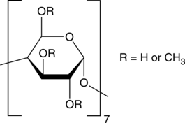 A randomly methylated form of β-cyclodextrin; has been used to improve the aqueous solubility of various compounds; has been used to extract cholesterol from lipid membranes; reduces α-synuclein levels in the membrane and detergent-insoluble fractions from B103 neuroblastoma cells transfected with human α-synuclein at 5 mM; reduces α-synuclein levels in mouse brain in a transgenic model of α-synucleinopathy