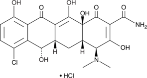 A broad-spectrum tetracycline antibiotic; has antimicrobial activity against ~3