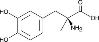 A DOPA decarboxylase inhibitor (ED50 = 21.8 mg/kg); α2-adrenergic receptor agonist; metabolized to α-methylnorepinephrine in the CNS; has antihypertensive activity in vitro and in vivo; improves trophoblast and endothelial cellular interaction in vitro