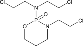 A nitrogen mustard alkylating agent and a derivative of cyclophosphamide with antiproliferative activities; increases the number of micronucleated polychromatic red blood cells isolated from mouse bone marrow at 40