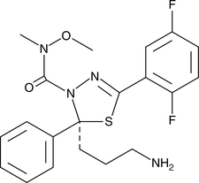 A potent Eg5 inhibitor (IC50 = 6 nM); selective for Eg5 over a panel of 8 kinesins (IC50s = >100 μM) and a panel of 224 kinases at 10 μM; induces time-and dose-dependent cell death in HL-60