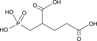 A potent inhibitor of GCP II/NAALADase (Ki = 98 pM for release of glutamate from the NAALADase peptide substrate NAAG); selective for GCP II/NAALADase over a panel of 100 receptors