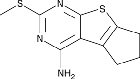 A partial antagonist of mGluR5; inhibits calcium mobilization induced by glutamate in HEK293 cell membranes expressing  rat mGluR5 (IC50 = 1.7 µM)